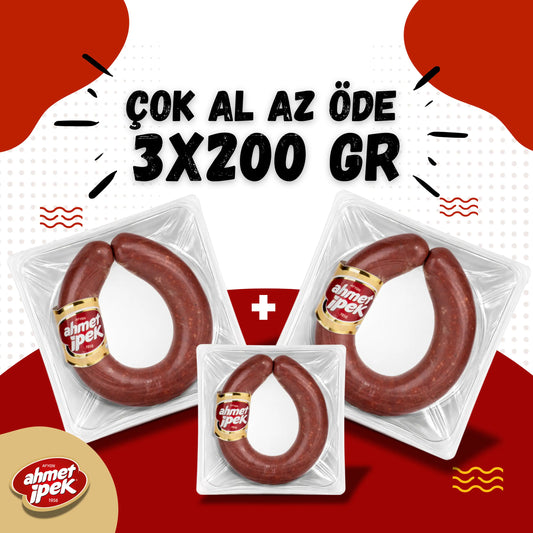 Ahmet İpek Kangal Sucuk 3x200gr