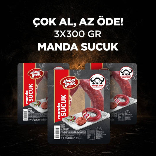 Ahmet İpek Manda Sucuk 3x300gr
