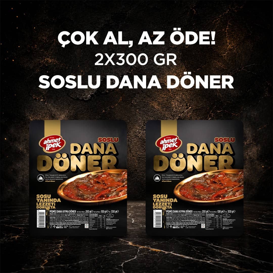 Ahmet İpek Soslu Dana Döner 2x300gr