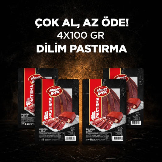 Dilimli Pastırma 4x100gr