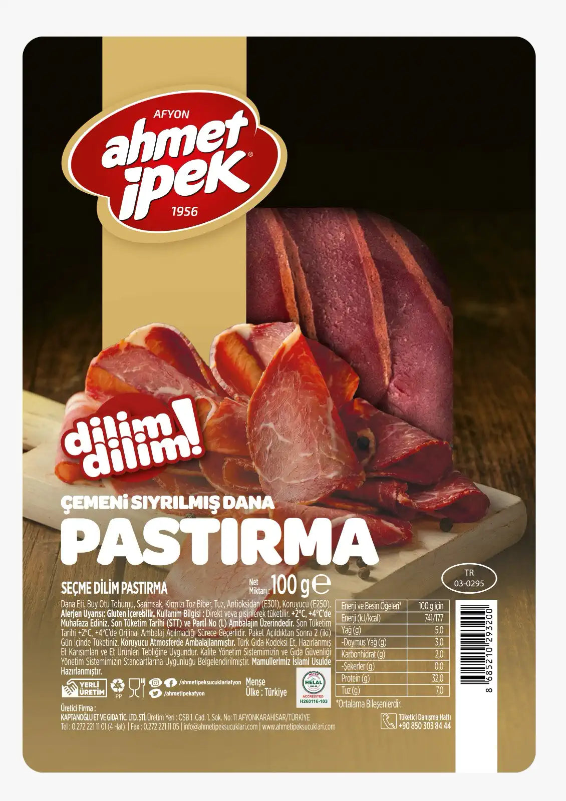 Ahmet İpek Dilimli Pastırma
